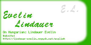evelin lindauer business card